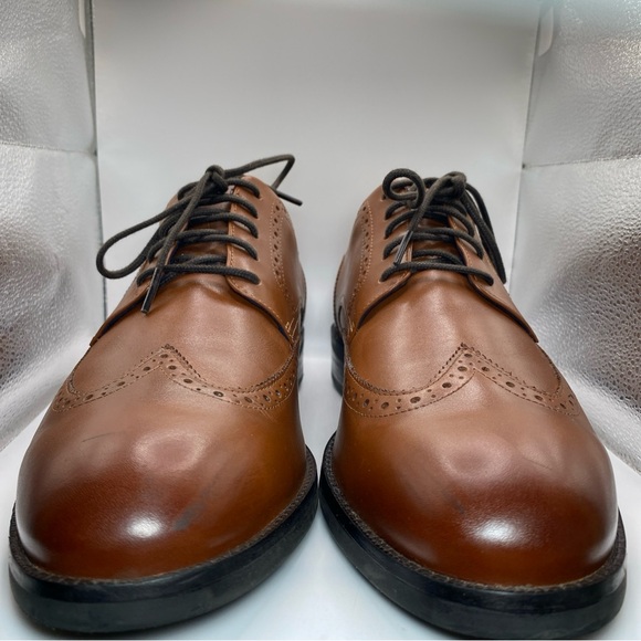 Cole Haan Grand+ Dress Wingtip Oxford Shoes Men’s 13 M British Tan C37330 EUC main image 8